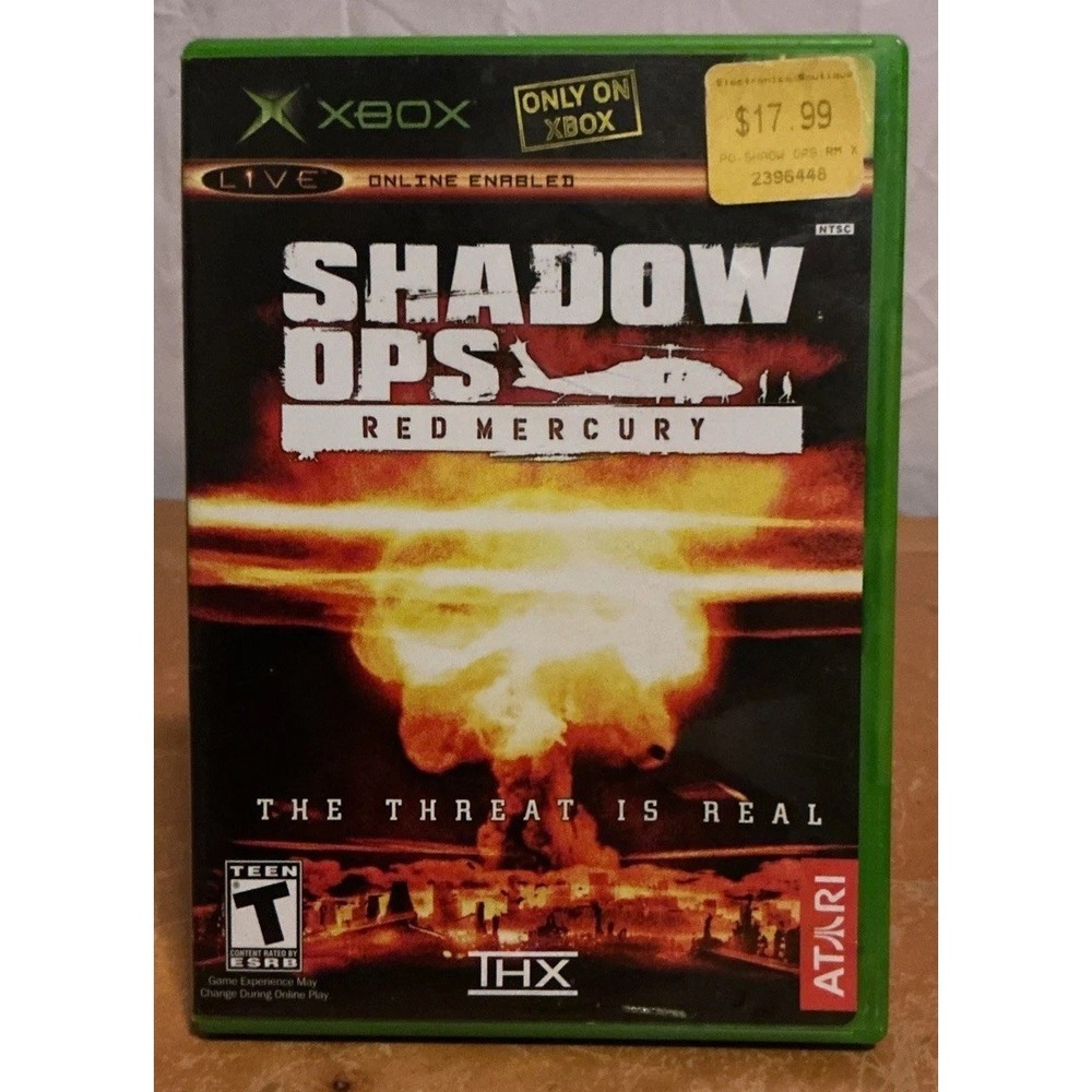 Shadow Ops Red Mercury (Microsoft Xbox, 2004) Complete with Manual‎
